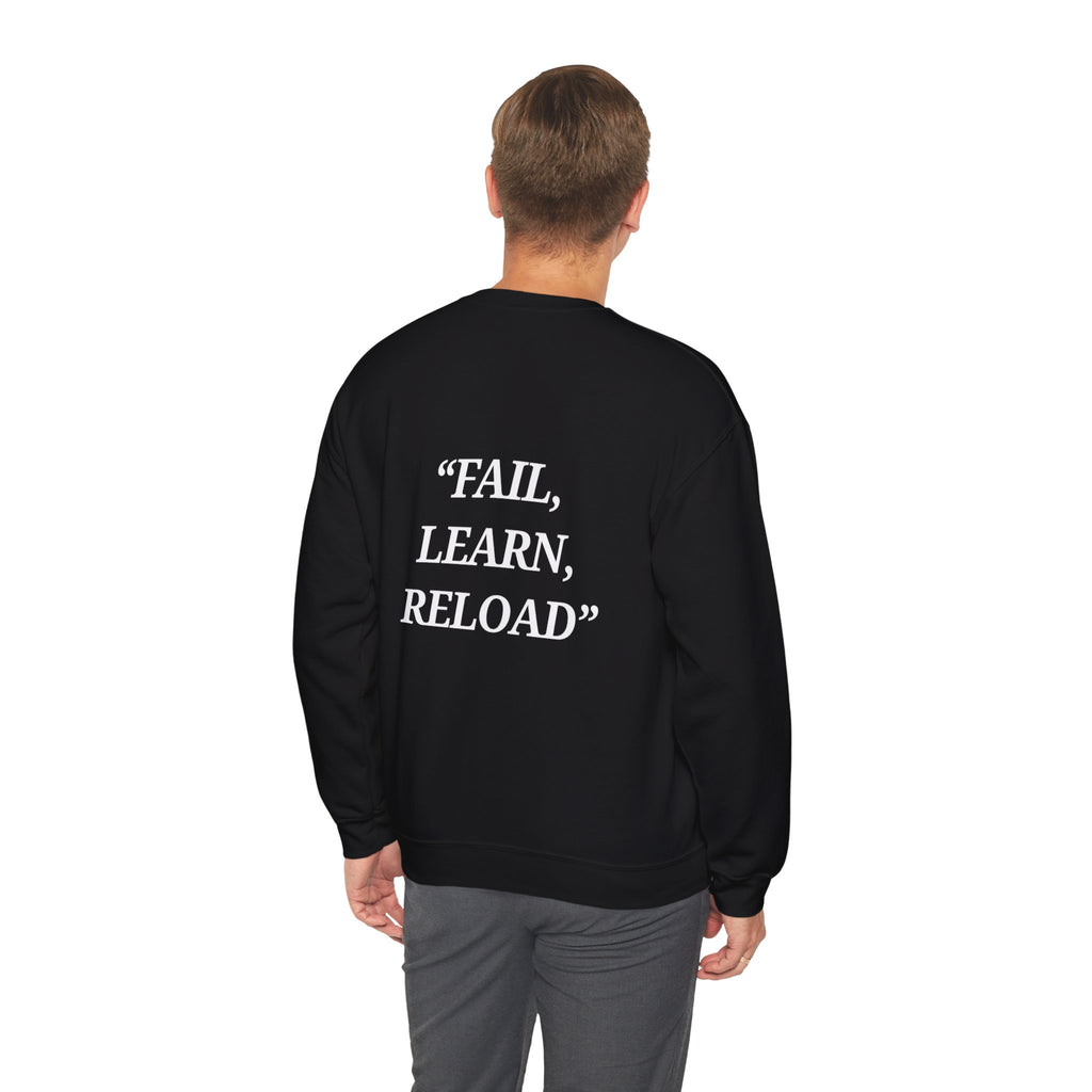 "Fail, Learn, Reload" - Motivational Sweatshirt