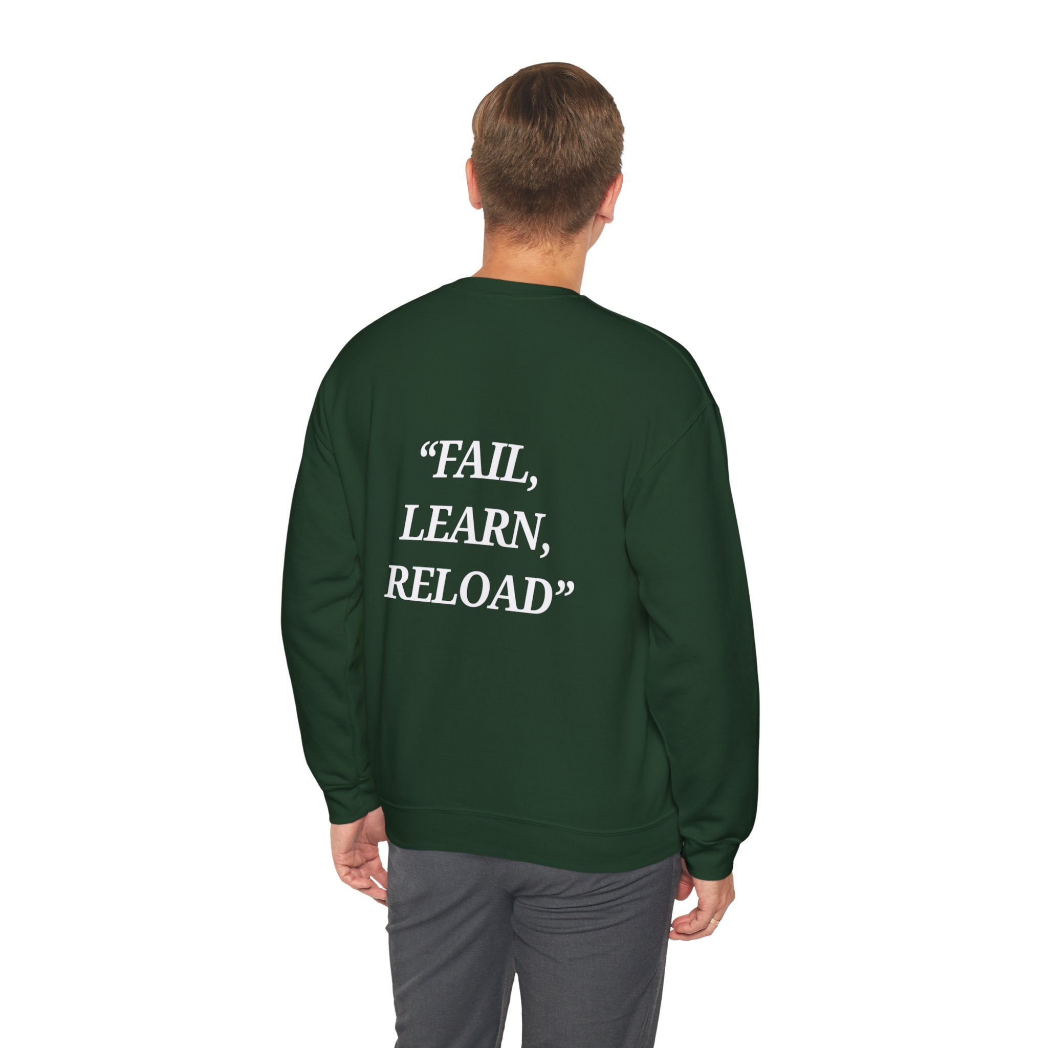 "Fail, Learn, Reload" - Motivational Sweatshirt