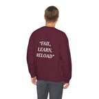 "Fail, Learn, Reload" - Motivational Sweatshirt